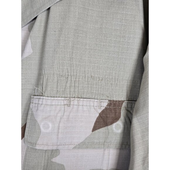 VINTAGE US Army Jacket Mens Large Long Desert Camo DCU Combat Coat Ripstop 90s - Picture 5 of 12
